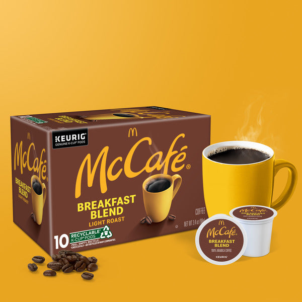McDonald’s McCafé Breakfast Blend Light Roast Coffee K-Cup Pods