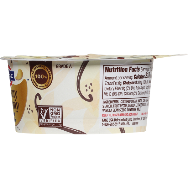 FAGE Cream Dessert, Sweet Vanilla, Cultured, Creamy Dreamy