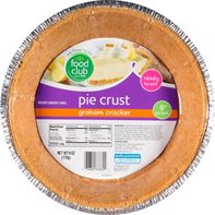 Food Club Pie Crust, Graham Cracker, 9 Inch️