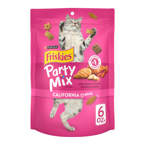 Purina Friskies Cat Treats, Party Mix California Crunch With Chicken DestGlow