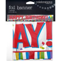 Celebrations Foil Banner, Happy Birthday️
