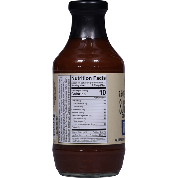 G Hughes Sugar Free Original BBQ Sauce