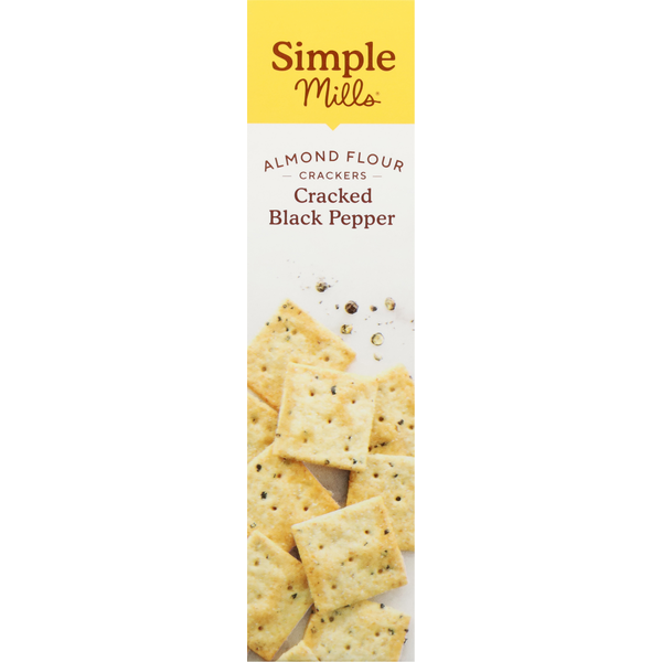 Simple Mills Almond Flour Crackers, Cracked Black Pepper
