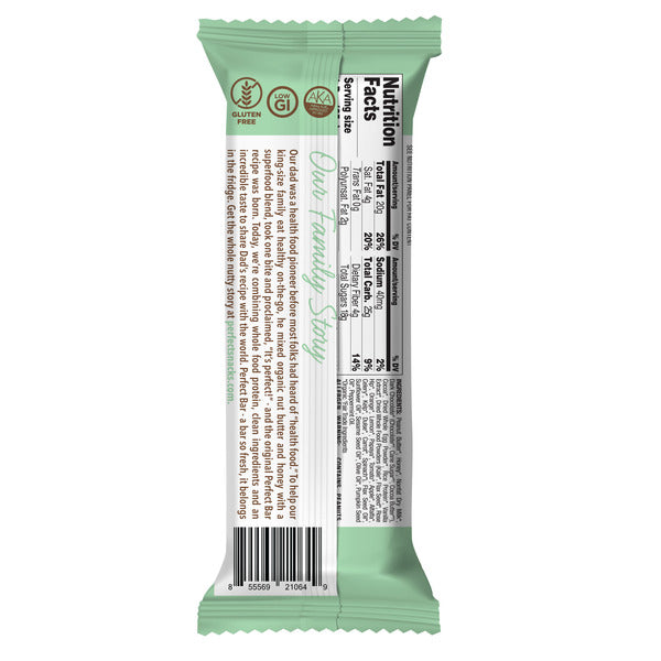 Perfect Bar Chocolate Mint Peanut Butter Protein Bar, Gluten-Free 2 oz