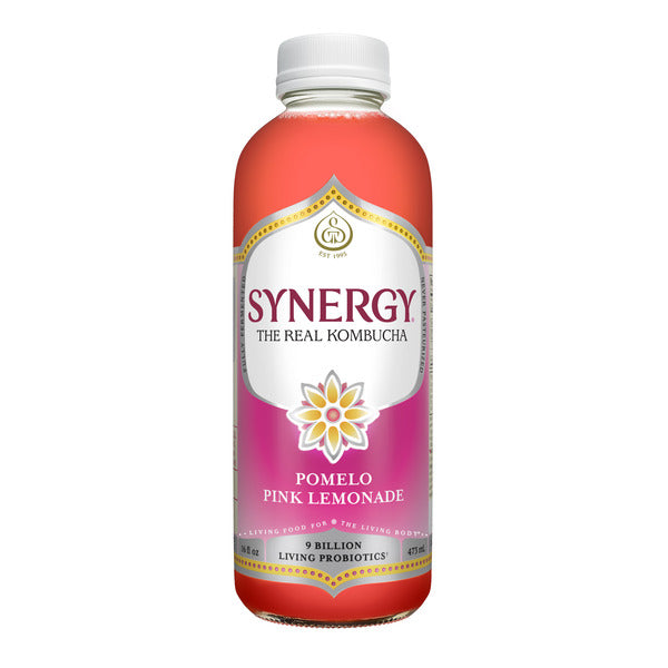 Synergy The Real Kombucha, Pomelo Pink Lemonade