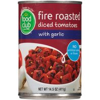 Food Club Fire Roasted Diced Tomatoes With Garlic️
