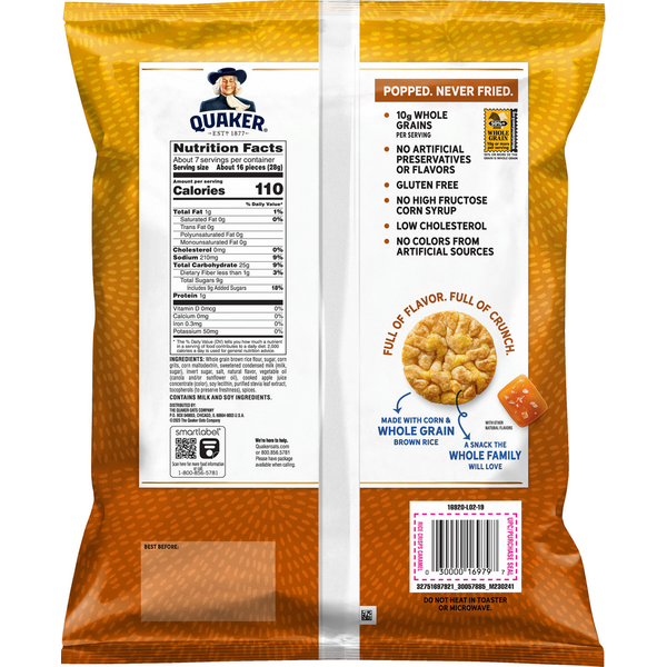 Quaker Rice Crisps, Caramel
