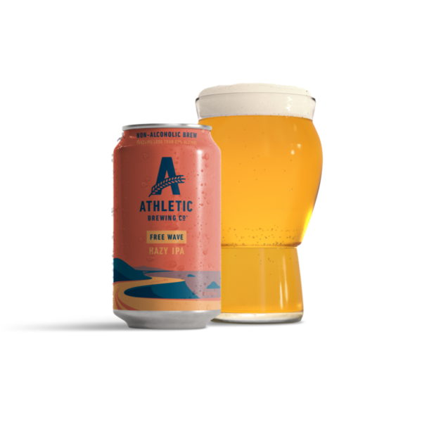 Athletic Brewing Co. Non-Alcoholic Brew, Hazy IPA, Free Wave