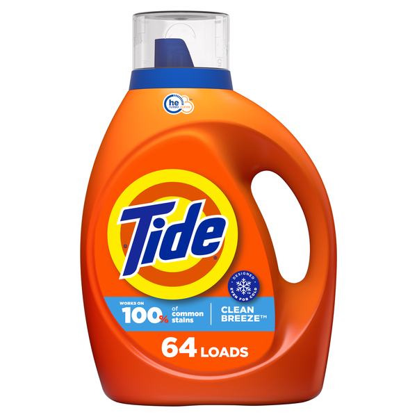 Tide Liquid Detergent, Clean Breeze