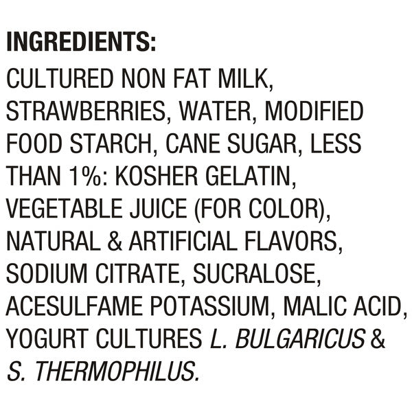 Dannon Light + Fit Original Strawberry Fat Free Yogurt