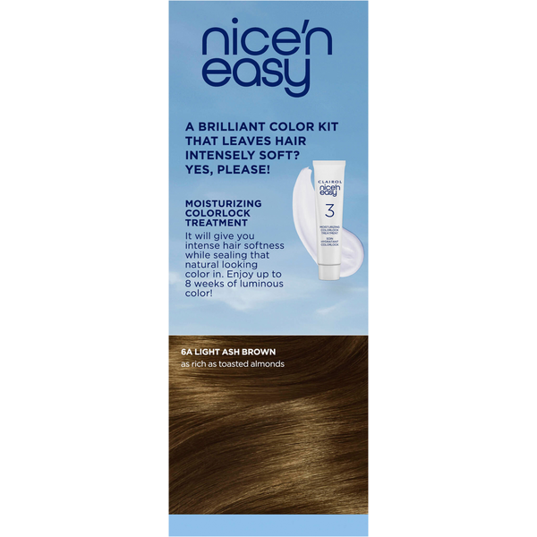 Nice’n Easy Light Ash Brown 6A Permanent Hair Color