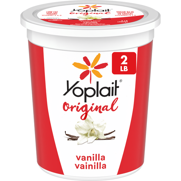 Yoplait Original Smooth Style Vanilla Low Fat Yogurt Tub