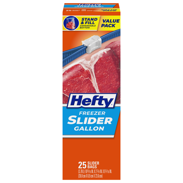 Hefty Freezer Slider Bags Value Pack