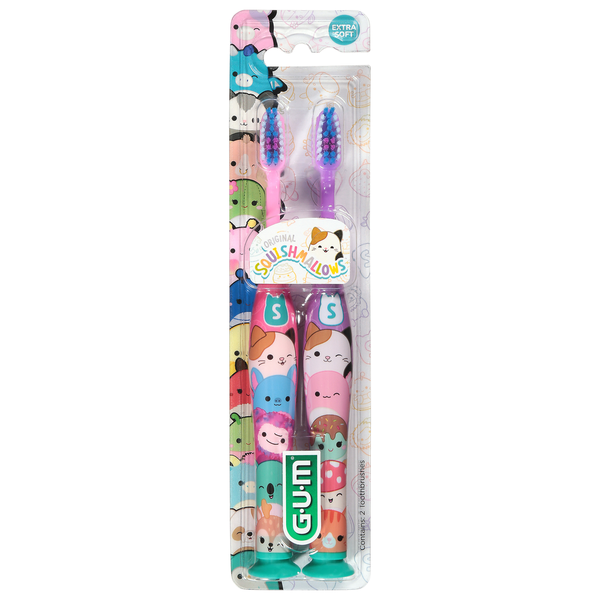 GUM Extra Soft Original Squishmallows Toothbrushes