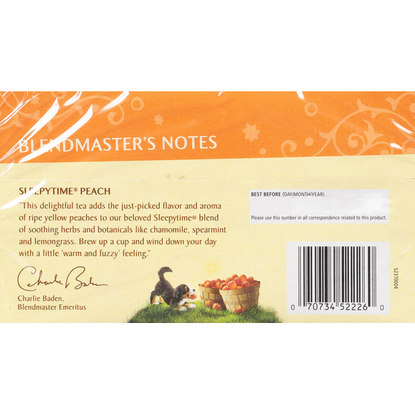 Celestial Seasonings Herbal Tea, Caffeine Free, Peach