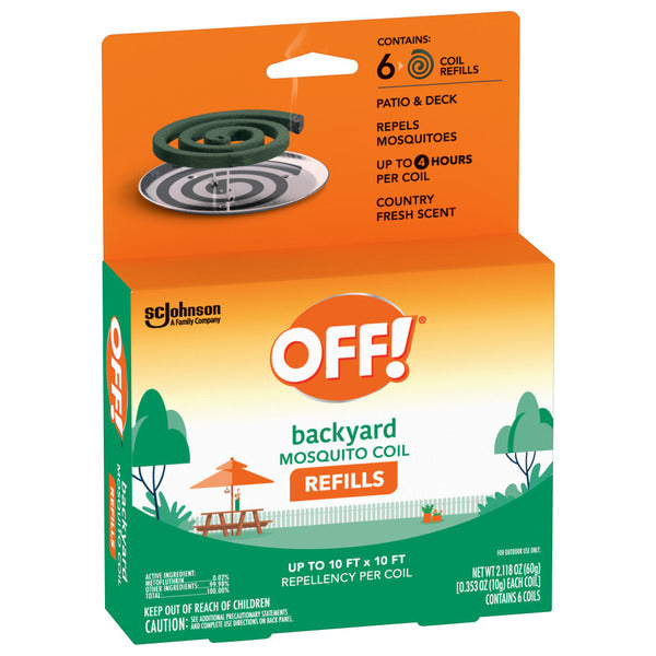 Off!® Backyard Mosquito Coil Refills, Bug Repellent Devices