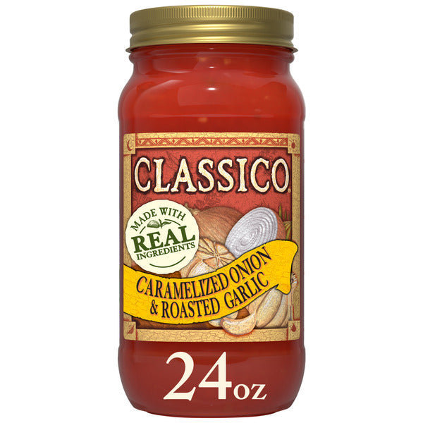 Classico Caramelized Onion & Roasted Garlic Tomato Spaghetti Pasta Sauce