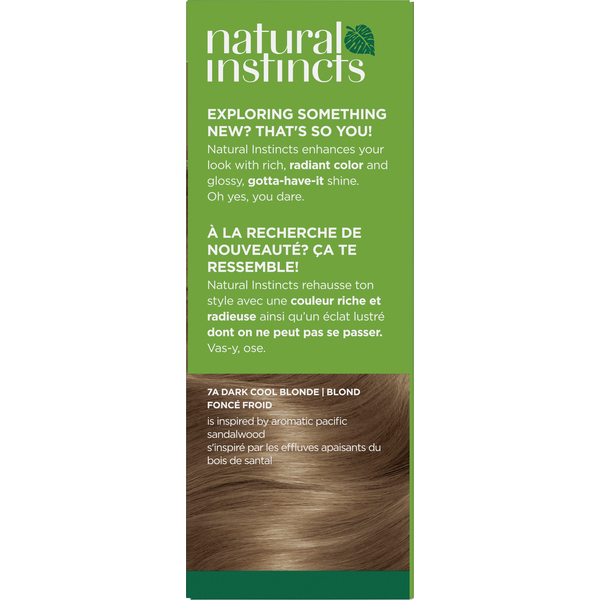 Clairol 7A Dark Cool Blonde Zero Ammonia Vegan Hair Color with Coconut Oil + Aloe DestGlow