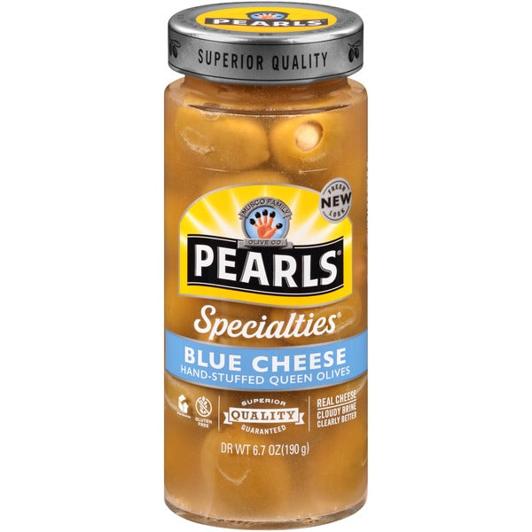 Pearls Blue Cheese Hand-Stuffed Queen Olives