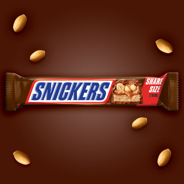 SNICKERS Milk Chocolate College Basketball Candy Share Size Bar