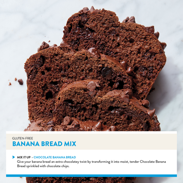 King Arthur Baking Company Banana Bread + Muffin Mix, Certified Gluten-Free, Non-GMO Project, Kosher