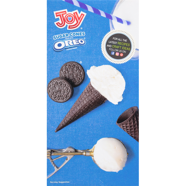 Joy Sugar Cones, Oreo Cookie Pieces