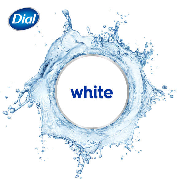 Dial Antibacterial Bar Soap, Refresh & Renew White Deodorant Bar, 4 oz (8 Bars)