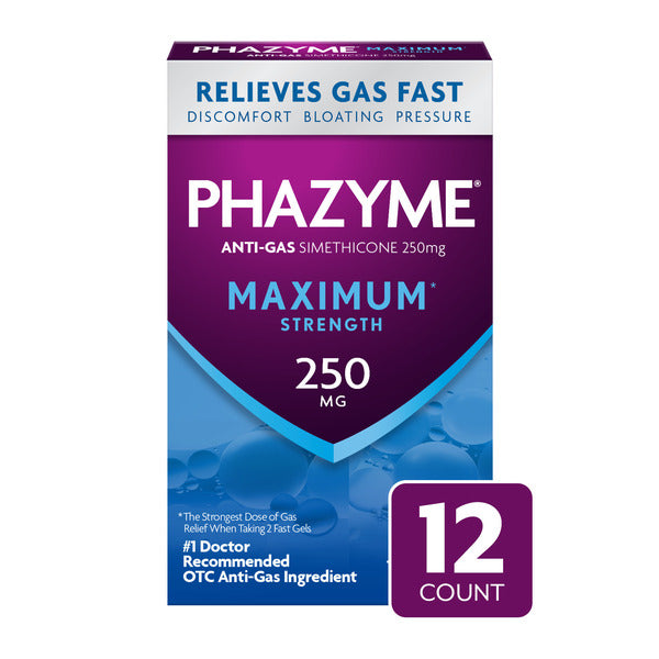 Phazyme Gas & Bloating Relief Maximum Strength