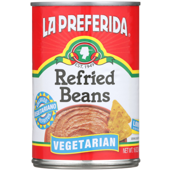 La Preferida Vegetarian Refried Beans, Lard-Free