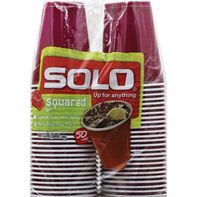SOLO Plastic Cups, Squared, 18 Ounce️
