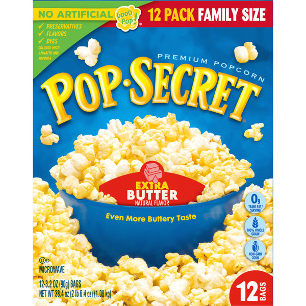 Pop Secret Extra Butter Microwave Popcorn