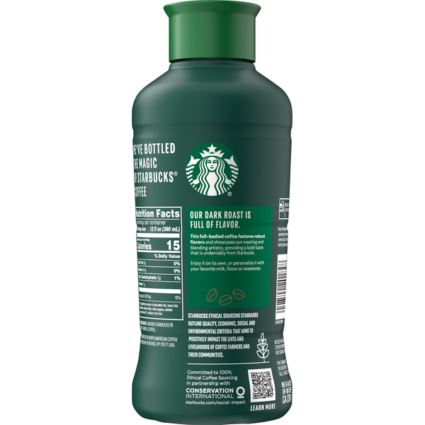 Starbucks Unsweetened Dark Roast Black Iced Coffee