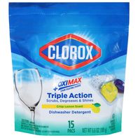 Clorox Dishwasher Detergent, Crisp Lemon Scent, Tr...
️