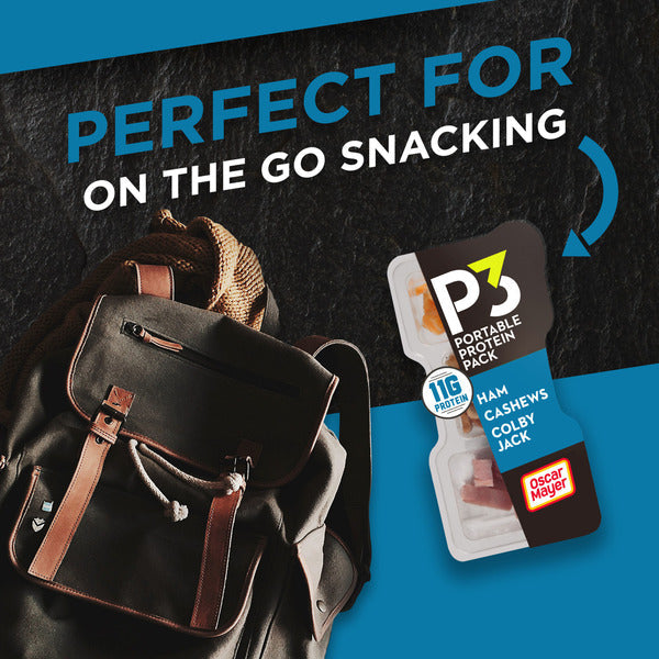 P3 Portable Protein Snack Pack with Ham, Cashews & Cheese