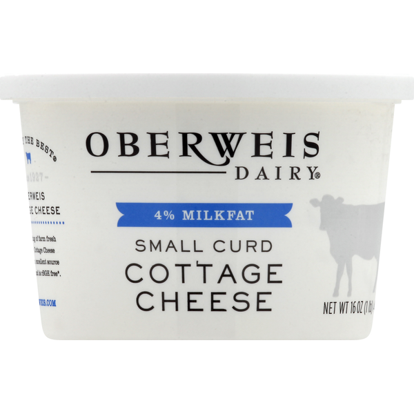Oberweis Cottage Cheese, 4% Milkfat, Small Curd