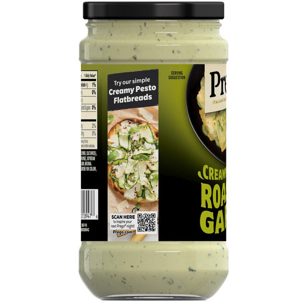 Prego Creamy Roasted Garlic Pesto Pasta Sauce