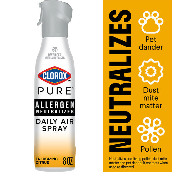 Clorox PURE Allergen Neutralizer Daily Air Spray, Energizing Citrus