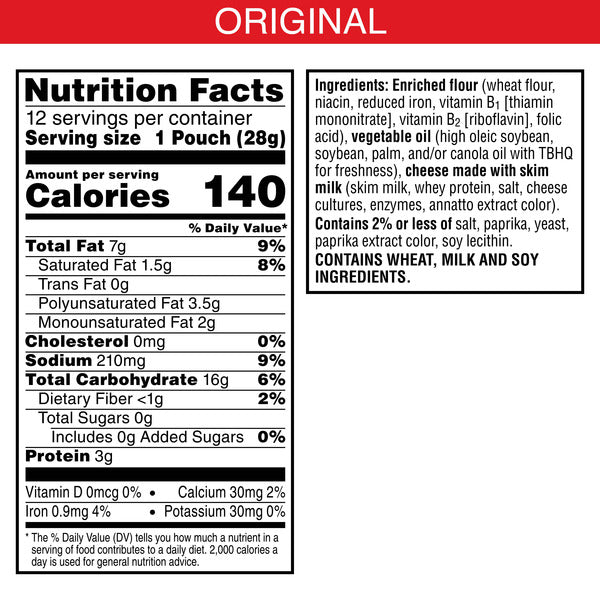 Cheez-It Original Cheese Crackers, Baked Snack Crackers, Grab n&