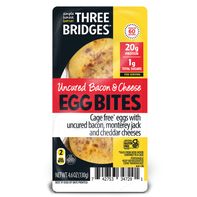 Three Bridges Uncured Bacon & Cheese Egg Bites️