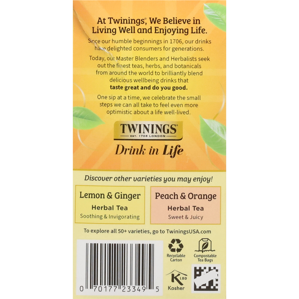 Twinings Flavoured Herbal Tea, Mango & Pineapple