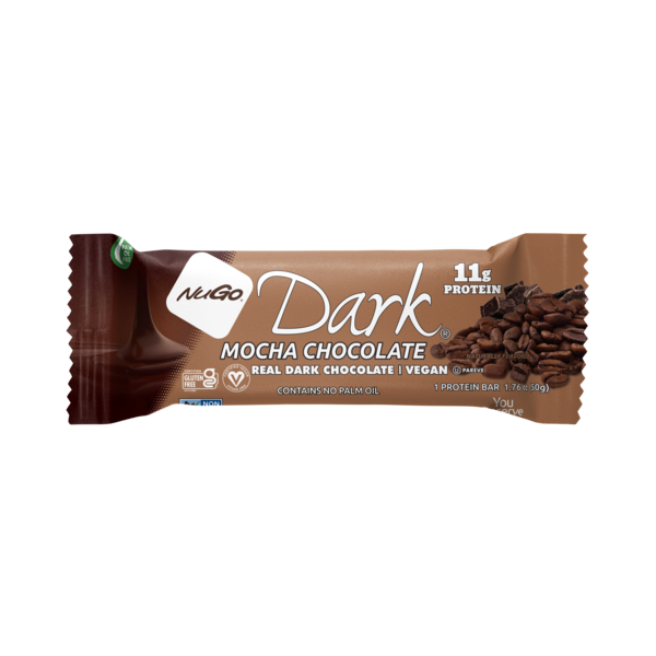 NuGo Dark Mocha Chocolate Vegan, Gluten Free Protein Bar
