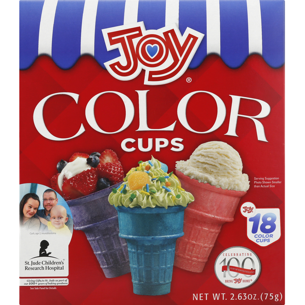 Joy Ice Cream Cups, Color