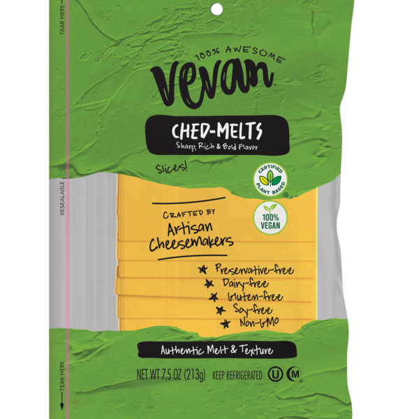 Vevan Ched, Plant-Based Cheddar Cheese Slices