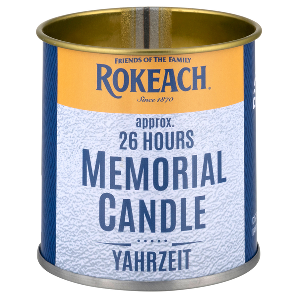 Rokeach Memorial Yahrzeit Candle
