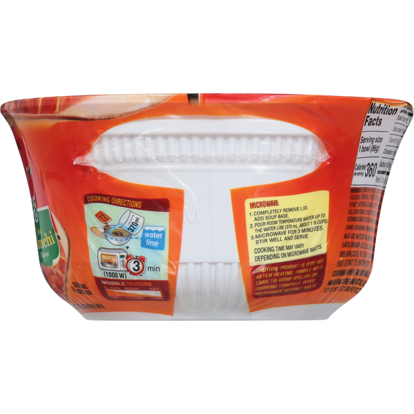 Nongshim Bowl Noodles, Spicy Kimchi Flavor