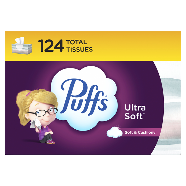 Puffs Ultra Soft Facial Tissues, Family Box