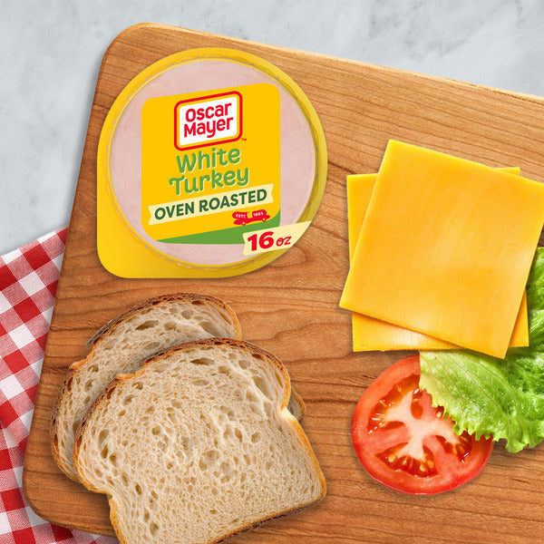 Oscar Mayer Lean Oven Roasted White Turkey Sliced Deli Sandwich Lunch Meat