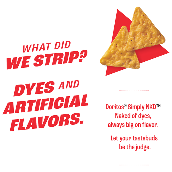 Doritos Simply NKD Nacho Cheese Flavored Tortilla Chips
