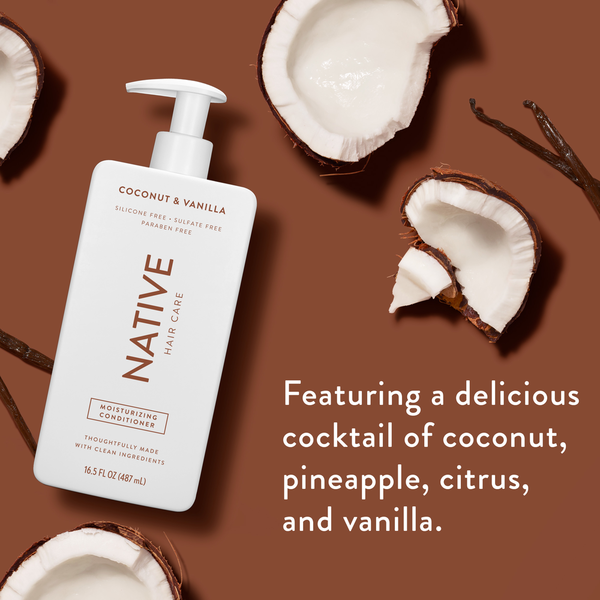 Native Moisturizing Conditioner, Coconut & Vanilla, Sulfate Free, for Women and Men