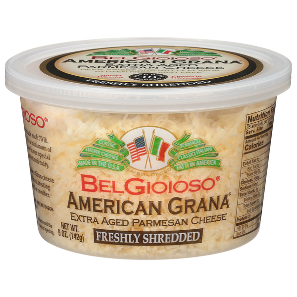 BelGioioso Cheese, Freshly Shredded, Parmesan, Extra Aged